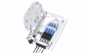 Кросс-муфта GJS-X04, 4 SC, 186x116x40мм, цвет белый (FTTH-FDB-04T)