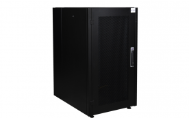 Шкаф нап. 19", 20U 600х800, перед. дв. перф., задн. стен. перф., чер.