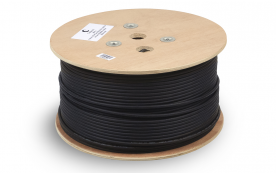 STP 6a 4х2х0.57 23 AWG, solid, OUT, черный, LSZH-UV, 305м (STP-4P-Cat.6a-SOLID-OUT-LSZH-UV)
