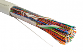 UTP (U/UTP), категория 3, 50 пар (24 AWG), solid, PVC нг(А)-LS