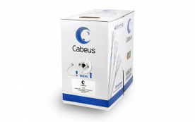 UTP 5e 2x2x0.50 24AWG, PVC нг(А)-LS, серый, 305м (UTP-2P-Cat.5e-SOLID-GY)