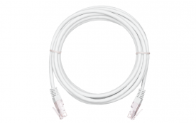 U/UTP 4 пары, Кат.5е (Класс D), 100МГц, 2хRJ45/8P8C, 2м, упак. 10шт (EC-PC4UD55B-BC-PVC-020-WT-10)