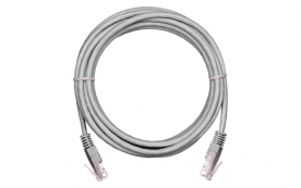 U/UTP 4 пары, Кат.5е, 2хRJ45/8P8C, T568B, Molded, PVC, 5м, упак. 10шт  (EC-PC4UD55B-050-GY-10)
