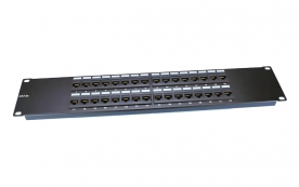 Патч-панель 19", 2U, 32 порта RJ-45, категория 5e, Dual IDC, ROHS (PP3-19-32-8P8C-C5e-110D)