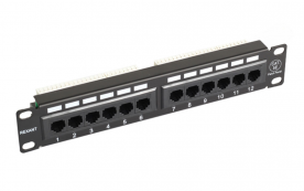 Патч-панель 10", 1U, 12 портов RJ-45, категория 5e, Dual IDC (121203-02372)
