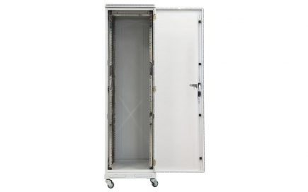 Шкаф напольный 19",24U(600x600), ШТ-НП-24U-600-600-П, передняя дверь перфорированная
