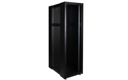 Шкаф нап. 19", 32U 600х1000, перед. дв. мет, задн. стен., мет, чер.