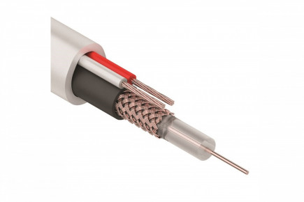 KBK-B-1.5 + 2x0.50кв.мм, белый, 200м