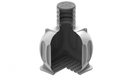 Колодец КС 5 c горловиной D580 мм и крышкой D560