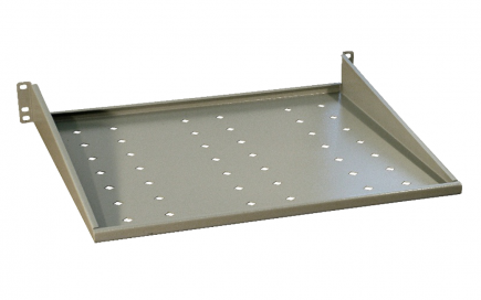 Полка для оборудования консольная 19", 200 мм, серая