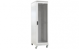 Шкаф напольный 19",18U(600x600), ШТ-НП-18U-600-600-П, передняя дверь перфорированная