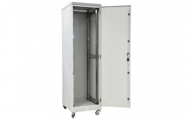 Шкаф напольный 19",24U(600x600), ШТ-НП-24U-600-600-М, передняя дверь металл